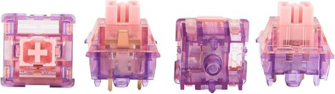 EPOMAKER Flamingo 30 قطعة 47gf مجموعة مفاتيح لوحة المفاتيح الميكانيكية الخطية، 35gf مفتاح مشحم من مصنع القوة الأولية مع جذع POM، زنبرك مزدوج، مبيت للكمبيوتر الشخصي للوحة مفاتيح الألعاب DIY in Kuwait