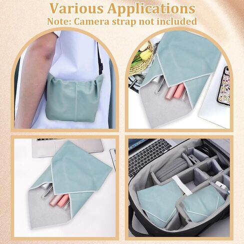 CREATCABIN Protective Wrap for Camera Wrap Magic Gear Storage Bag Self-Adhesive Scratch Prevent Cosmetic Travel Product Storage Lens Pouches Soft with Sticky for Camera Tech Gear 13.77x13.77 Inch in Saudi Arabia