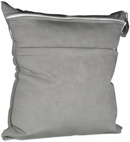2 Pcs Wet Dry Bags for Baby Cloth Diapers Mommy Bags Waterproof Reusable with Two Zippered Pockets Yoga Gym Bag for Swimsuits or Wet Clothes in Saudi Arabia