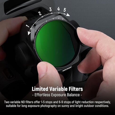 NEEWER ND/PL Filter Set Compatible with DJI Air 3S, 4 Pack ND8/PL, ND16/PL, ND32/PL, ND64/PL Neutral Density Polarizer Drone Accessories Slim Multicoated HD Optical Glass, FL-A87 in Saudi Arabia