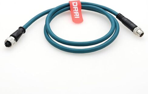 DRRI M12 8-pin X-Code Male to Female High Flex Cat7 Gigabit Ethernet PVC Cable for Cognex in-Sight Series Camera in Saudi Arabia