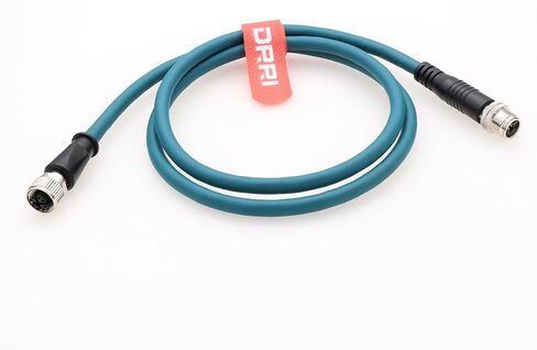 DRRI M12 8-pin X-Code Male to Female High Flex Cat7 Gigabit Ethernet PVC Cable for Cognex in-Sight Series Camera in Saudi Arabia