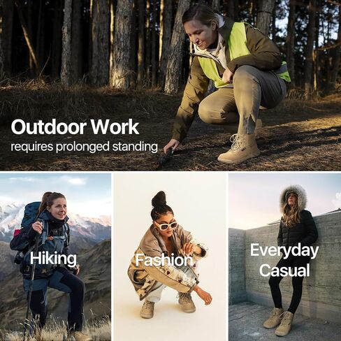 FREE SOLDIER Hiking Work Boots Women's Tactical Boots 6 Inches Lightweight Waterproof Military Boots Outdoors Desert Boots in Saudi Arabia