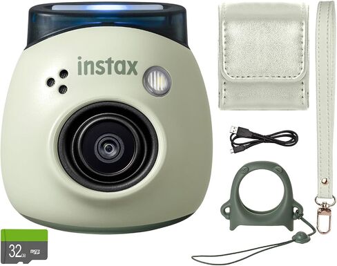 FUJIFILM INSTAX PAL Fuji Digital Camera Milky White + Custom Case & 32gb Memory Card Accessory Bundle in Kuwait