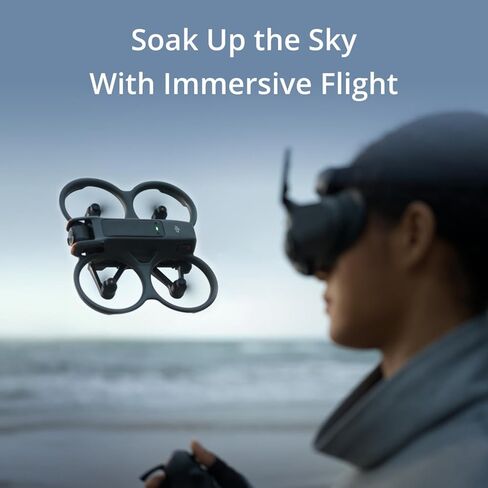 مجموعة طائرة DJI Avata 2 Fly More (بطارية واحدة) FPV بدون طيار مع حزمة كاميرا 4K مع خطة حماية لمدة عام واحد من DJI Care Refresh، وبطاقة ذاكرة 128 جيجابايت ووسادة هبوط Deco Gear... in Kuwait