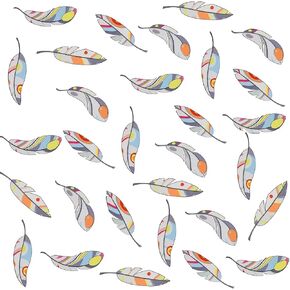 Maydahui 12 Sheets Colorful Feather Wall Decals (40 x 43 Inch) Removable Peel and Stick Art Wall Stickers for Living Room Bedroom Kids Room Nursery Home Decor