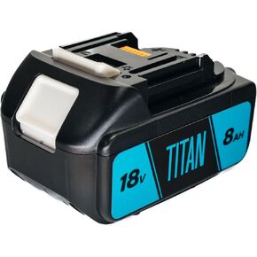 Titan Batteries - 8Ah 18v Battery - 18v Max Lithium Ion Battery - Cordless Tool Battery Packs for Makita - Power Tool Battery Replacement
