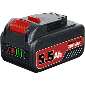 LUMSING DCB200 5.5Ah Replacement for Dewalt 20V Battery Compatible with Dewalt Battery 20 Volt Lithium Ion DCB200 DCB204 DCB206 DCB201 DCB203 DCB181 DCB180 DCD/DCF/DCG/DCS Series