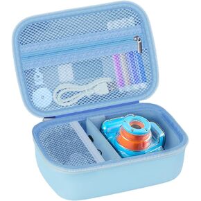 حافظة كاميرا للأطفال متوافقة مع Agoigo/ESOXOFFORE/GKTZ/Anchioo/MINIBEAR/Seckton/Goopow كاميرا رقمية مقاومة للماء محمولة ومطبوعة فورية، حامل منظم حقيبة تخزين، أزرق in Kuwait