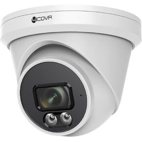 Security Camera Outdoor, 5MP PoE Wired Surveillance Video IP Camera Built-in Mic, Smart AI Person/Vehicle Detection, 100ft IR HD Night Vision, 2.8mm Lens, IP67 Weatherproof, LY97SA5MA
