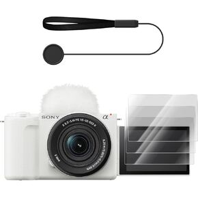 3 Packs Digital Camera Screen Protector,compatible with SONY ZV-E10II ZV-E10 markii Alpha 7IV a7IV A7M4 Alpha 6700 a6700 Alpha ZV-E1 Alpha 7C II A7C2 Alpha 7CR A7CR with One Anti-Loss String