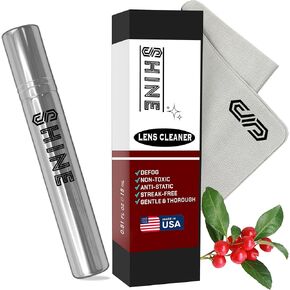 Shine Liquid Cleaner 1.7oz Spray + Care Kit Powered by SIBERIAN USA (1) Upgraded Fabric Cloth, (1) Screwdriver | Complete Set for Camera, Devices, Eyewear Lenses 50ml