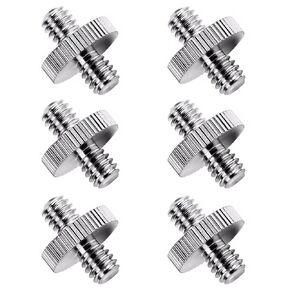 Standard 1/4 Male to 1/4 Male Threaded Camera Screw Adapter Convertor,Camera Tripod Screw Convert Adapter Converter Mount for Camera Cage Rig/Tripod/Monopod/Ball Head/Light Stand/Shoulder Rig