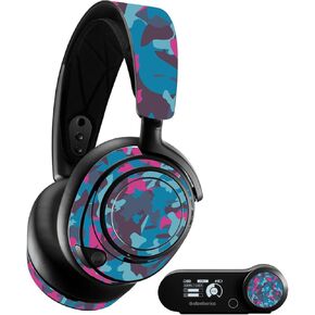 MightySkins Skin Compatible With SteelSeries Arctis Nova Pro - Cool Blue Pink Camo | Protective, Durable, and Unique Vinyl Decal wrap cover | Easy To Apply, Remove, and Change Styles | Made in the USA