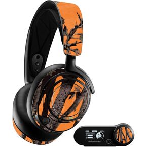 غلاف MightySkins متوافق مع SteelSeries Arctis Nova Pro - برتقالي مموه | غطاء ملتف واقٍ ومتين وفريد ​​من نوعه من الفينيل | سهل التطبيق والإزالة وتغيير الأنماط | صنع في الولايات المتحدة الأمريكية