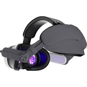 Kuject Design Battery Head Strap for Quest 3S/Quest 3, Comfort Elite Strap for Extend Playtime and Reduce Facial Stress, VR Accessories with Independent Charging Port