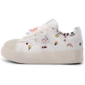 Star and Graffiti Platform Shoes Fashion Chunky Sneakers for Women Trendy Casual Aesthetic Skateboard Shoes