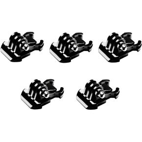 5 Pcs Buckle Clip Basic Mount for GoPro Hero 4 5 6 7 8 9 10 11 Black Silver Session, AKASO/Campark/YI & Other Cameras