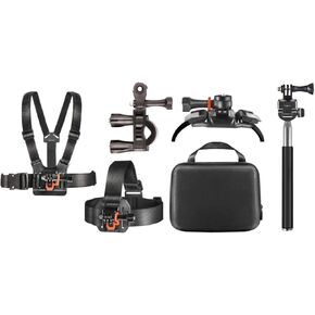 Deco Gear Outdoor Action Kit with Clip Head Mount for Action Camera