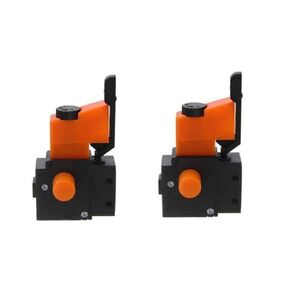 FA2-6/1BEK Lock on Trigger Switch Power Tool Electric Hand Drill Speed Control Push Button Switch Replacement Parts AC 250V 6A 5E4 Orange