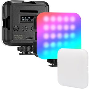 MCOPLUS RGB Video Lights, LED Camera Light 360° Full Color Portable Photography Lighting,2000mAh Rechargeable CRI 95+ 2500-8500K Dimmable Panel Lamp