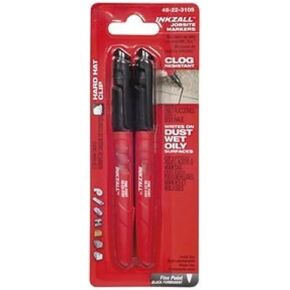 Fits For Milwaukee 48-22-3105 Inkzall Fine Point Black Marker (2-Pack)