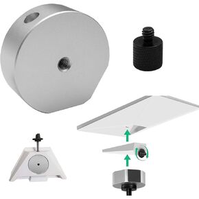 Starlink Mini Tripod Adapter,Solid Aluminum Alloy Tripod Mount Adapter Compatible with Star Link Mini - 1/4" and 3/8" Threaded,Enables Tripod, Fixing Clamp, Magic Arm etc - Work with Pipe Adapter