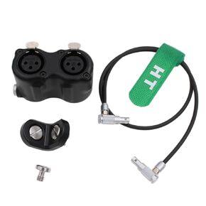 XLR Audio Box Bracket for RED Komodo-X V-Raptor XL, ARRI Alexa Mini, Z CAM E2 M4 S6 Camera, 2 Line Level, Mini 5 pin to XLR 3-pin