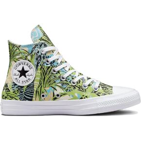 Converse Women's Chuck Taylor All Star Hi Tropical Print Lime Rave/Light Dew/White (us_Footwear_Size_System, Adult, Women, Numeric, Medium, Numeric_6)