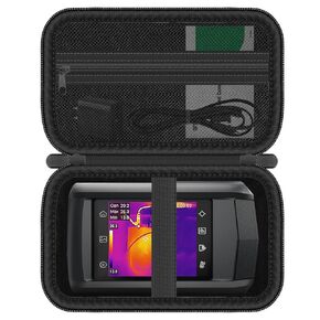 Hard Case for HSFTOOLS HP96 Thermal Imaging Camera, Infrared Camera Storage Case, Shockproof Water-Resistant Thermal Camera Protective Box (Case Only), Black