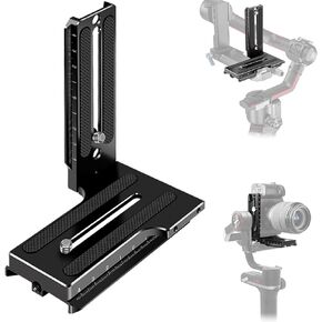 L Bracket Horizontal Vertical Switching Camera Mount Quick Release Plate for DJI RS 2 / RSC 2, Weebill-S Gimbals, DSLR, Tripod, Monopod