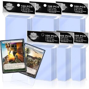 1000 قطعة من أغلفة بطاقات MTG السوداء لبطاقات التداول، وأكمام واقيات بطاقات غير لامعة لبطاقات البيسبول، وبطاقات الألعاب، والبطاقات الرياضية 2.5 بوصة * 3.5 بوصة 66 × 91 مم in Kuwait