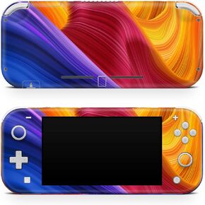 Tacky Design Abstract Decal Skin Compatible with Nintendo Switch Lite Skin Wrap, Kawaii Twisting Colorful Skin for Nintendo Switch Lite Cover, Premium Vinyl 3M Full Wrap Decal.