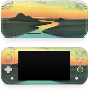 Tacky Design Sunset Decal Skin Compatible with Nintendo Switch Lite Skin Wrap, Kawaii Pastel Color Skin for Nintendo Switch Lite Cover, Premium Vinyl 3M Full Wrap Decal.