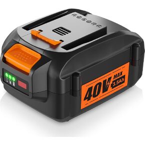 Supowil 40V 3.5Ah WA3580 Replacement for Worx 40V Battery Compatible with Worx 40 Volt Power Tools WG180 WG280 WG380 WG580 WG640 WG750(Not for 2x20V and WG568E Series Tools)