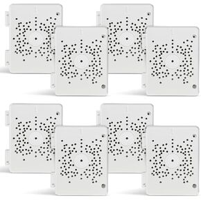 OOSSXX (ABS Plastic) Square Security Camera ABS Junction Box Bracket Mount,Outdoor Waterproof Mount Bracket Hide Cable Junction Box for CCTV Surveillance Camera Bullet PTZ Camera, 8pcs