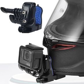 Motorcycle Helmet Chin Clip Mount for GoPro Hero 12,11, 10, 9, 8, 7, 6，5 4, Hero Black, Mounts and Buckle,Motorcycle Helmet Chin Mount Kits
