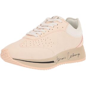 A｜X ARMANI EXCHANGE Women's Buddy Soft Platform Logo Sole Sneakers