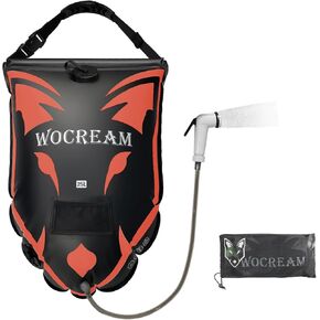Camping Portable Solar Shower Bag, 25L, with On/Off Shower Head, for Camping, Beach Swimming, Outdoor Traveling, Camping Accessories