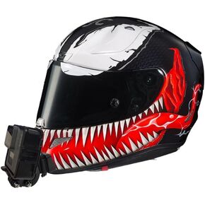 HJC RPHA II Customize Motorcycle Helmet Chin Mount Kits for GoPro and Insta360 Etc. Action Camera with Adhesive Pads and J Hook Mount