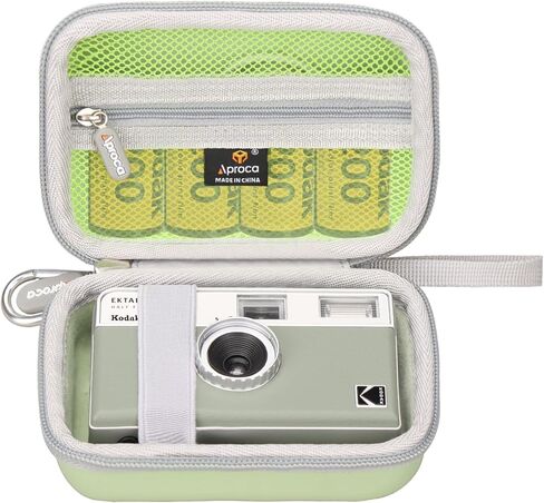 Aproca Green Portable Hard Storage Case, for KODAK EKTAR H35 Half Frame Film Camera and Accessories in Saudi Arabia