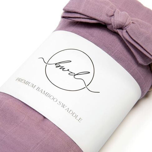 Baby Want Designs 70% Bamboo Viscose & 30% Organic Cotton Swaddle Set with Bow – Soft, Breathable 47x47 Inch Swaddle Blankets for Newborn Girls – Premium Baby Gift (Soft White) in Saudi Arabia