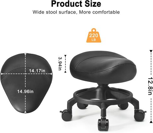 Low Height Rolling Stool Modern Roller Seat Low Stool with Universal Caster, Round Roller Chair,Low Roller Stool for Home Office Garage Shop (Model 1) in Saudi Arabia
