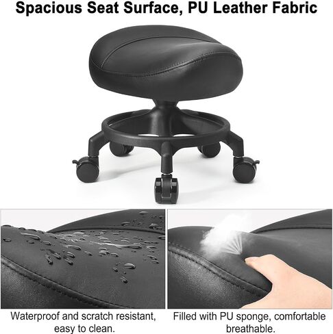 Low Height Rolling Stool Modern Roller Seat Low Stool with Universal Caster, Round Roller Chair,Low Roller Stool for Home Office Garage Shop (Model 1) in Saudi Arabia