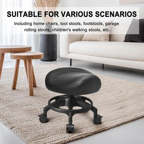 Low Height Rolling Stool Modern Roller Seat Low Stool with Universal Caster, Round Roller Chair,Low Roller Stool for Home Office Garage Shop (Model 1) in Saudi Arabia