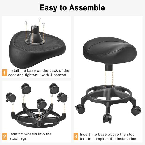 Low Height Rolling Stool Modern Roller Seat Low Stool with Universal Caster, Round Roller Chair,Low Roller Stool for Home Office Garage Shop (Model 1) in Saudi Arabia