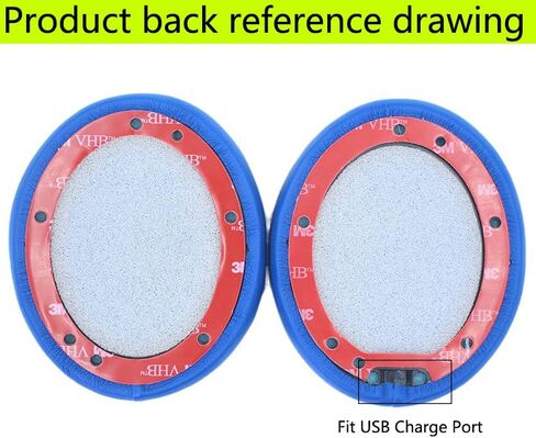 Replacement Ear Pads Compatible with Beats by Dr.Dre Studio 2.0 B0500 B0501 Wireless/Wired Studio 3.0 Headphones Soft Comfort Protein Leather Memory Foam Springback (Titanium) in Saudi Arabia