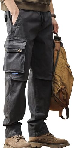 Men's Casual Pants Straight Leg,(Standard and Big & Tall) in Saudi Arabia