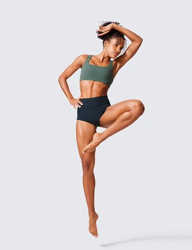 CRZ YOGA Womens Butterlift Booty Shorts Full Coverage - High Waist Workout Panties Shorts Gym Dance Scrunch Butt Athletic in Saudi Arabia