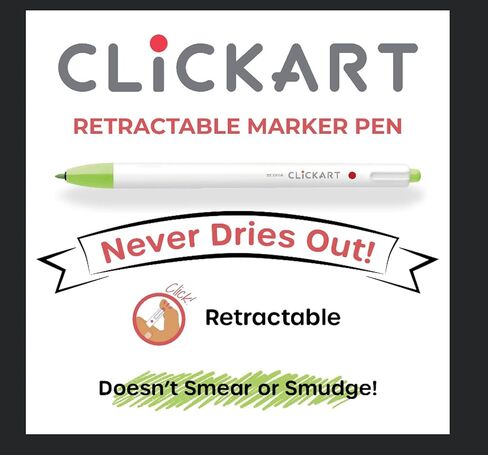 Zebra Pen ClickArt Retractable Marker Pen, Fine Point, 0.6mm, Assorted Deep Sea Colors, 6-Pack; 69026 in Saudi Arabia